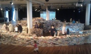 Look a bit more like a book sale than a book maze